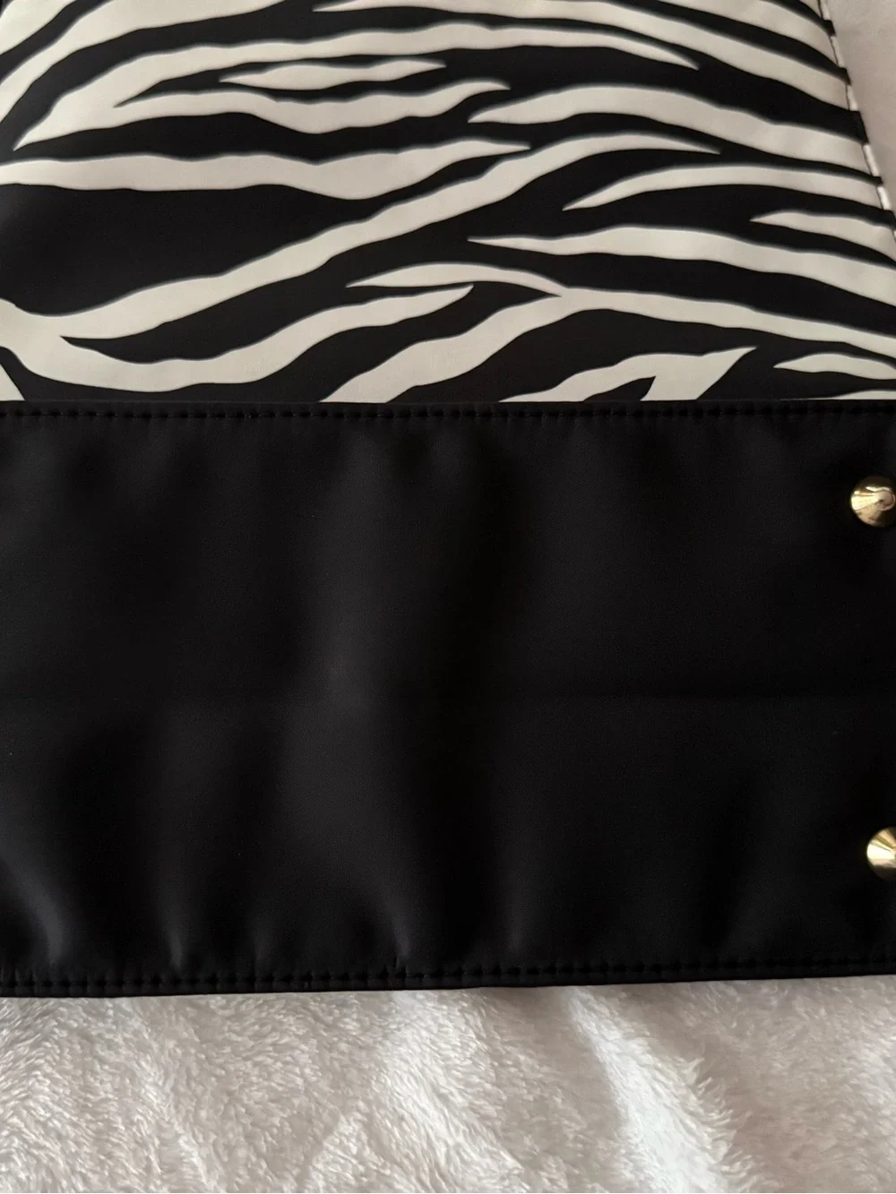 Diane Von Furstenberg Zebra Pattern Tote Bag